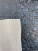 Crocodile Marine Vinyl 2 tone Upholstery Skin Texture Faux Leather PVC| New Creations Fabric & Foam Inc. - New Creations Fabric & Foam Inc