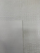 Crocodile Marine Vinyl 2 tone Upholstery Skin Texture Faux Leather PVC| New Creations Fabric & Foam Inc. - New Creations Fabric & Foam Inc
