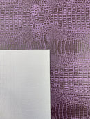 Crocodile Marine Vinyl 2 tone Upholstery Skin Texture Faux Leather PVC| New Creations Fabric & Foam Inc. - New Creations Fabric & Foam Inc