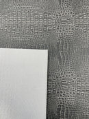 Crocodile Marine Vinyl 2 tone Upholstery Skin Texture Faux Leather PVC| New Creations Fabric & Foam Inc. - New Creations Fabric & Foam Inc