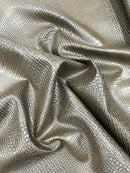 Crocodile Marine Vinyl 2 tone Upholstery Skin Texture Faux Leather PVC| New Creations Fabric & Foam Inc. - New Creations Fabric & Foam Inc
