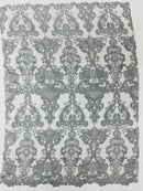 Damask Embroidered Lace Fabric 54” Wide| New Creations Fabric & Foam Inc. - New Creations Fabric & Foam Inc