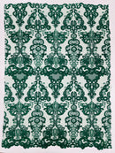 Damask Embroidered Lace Fabric 54” Wide| New Creations Fabric & Foam Inc. - New Creations Fabric & Foam Inc
