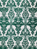 Damask Embroidered Lace Fabric 54” Wide| New Creations Fabric & Foam Inc. - New Creations Fabric & Foam Inc