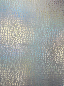Dragon Skin Foil Stretch Velvet 58" Wide| New Creation Fabric & Foam Inc. - New Creations Fabric & Foam Inc