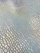 Dragon Skin Foil Stretch Velvet 58" Wide| New Creation Fabric & Foam Inc. - New Creations Fabric & Foam Inc