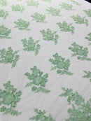 Eva Luxury Beaded Floral Lace 54” Wide| New Creations Fabric & Foam Inc. - New Creations Fabric & Foam Inc