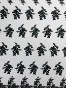 Eva Luxury Beaded Floral Lace 54” Wide| New Creations Fabric & Foam Inc. - New Creations Fabric & Foam Inc