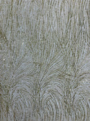 Fashion Glitter Design On A Mesh Lace Fabric| New Creations Fabric & Foam Inc. - New Creations Fabric & Foam Inc