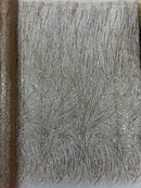 Fashion Glitter Design On A Mesh Lace Fabric| New Creations Fabric & Foam Inc. - New Creations Fabric & Foam Inc