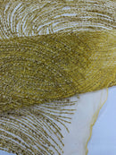 Fashion Glitter Design On A Mesh Lace Fabric| New Creations Fabric & Foam Inc. - New Creations Fabric & Foam Inc