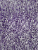 Fashion Glitter Design On A Mesh Lace Fabric| New Creations Fabric & Foam Inc. - New Creations Fabric & Foam Inc