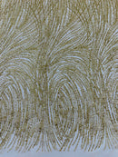 Fashion Glitter Design On A Mesh Lace Fabric| New Creations Fabric & Foam Inc. - New Creations Fabric & Foam Inc
