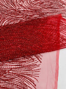 Fashion Glitter Design On A Mesh Lace Fabric| New Creations Fabric & Foam Inc. - New Creations Fabric & Foam Inc