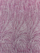 Fashion Glitter Design On A Mesh Lace Fabric| New Creations Fabric & Foam Inc. - New Creations Fabric & Foam Inc