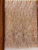 Fashion Glitter Design On A Mesh Lace Fabric| New Creations Fabric & Foam Inc. - New Creations Fabric & Foam Inc