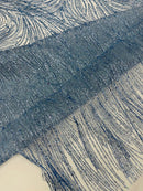 Fashion Glitter Design On A Mesh Lace Fabric| New Creations Fabric & Foam Inc. - New Creations Fabric & Foam Inc