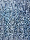 Fashion Glitter Design On A Mesh Lace Fabric| New Creations Fabric & Foam Inc. - New Creations Fabric & Foam Inc