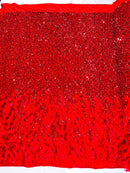 Feather Sequin Velvet Fabric 54" Wide| New Creations Fabric & Foam Inc. - New Creations Fabric & Foam Inc