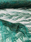 FIESTA BEADED LACE ON MESH FABRIC (By The Yard) - New Creations Fabric & Foam Inc