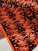 Flocking Flame Power Mesh Fabric 58" Wide| New Creations Fabric & Foam Inc. - New Creations Fabric & Foam Inc