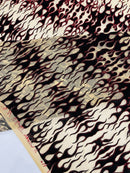 Flocking Flame Power Mesh Fabric 58" Wide| New Creations Fabric & Foam Inc. - New Creations Fabric & Foam Inc
