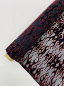 Flocking Flame Power Mesh Fabric 58" Wide| New Creations Fabric & Foam Inc. - New Creations Fabric & Foam Inc