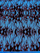 Flocking Flame Power Mesh Fabric 58" Wide| New Creations Fabric & Foam Inc. - New Creations Fabric & Foam Inc