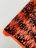 Flocking Flame Power Mesh Fabric 58" Wide| New Creations Fabric & Foam Inc. - New Creations Fabric & Foam Inc