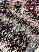 Flocking Flame Power Mesh Fabric 58" Wide| New Creations Fabric & Foam Inc. - New Creations Fabric & Foam Inc