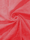 FLORAL NYLON STRETCH LACE (by the yard) - New Creations Fabric & Foam Inc