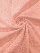 FLORAL NYLON STRETCH LACE (by the yard) - New Creations Fabric & Foam Inc