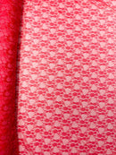 FLORAL NYLON STRETCH LACE (by the yard) - New Creations Fabric & Foam Inc