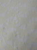 FLORAL NYLON STRETCH LACE (by the yard) - New Creations Fabric & Foam Inc