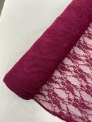 FLORAL NYLON STRETCH LACE (by the yard) - New Creations Fabric & Foam Inc