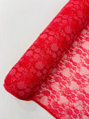 FLORAL NYLON STRETCH LACE (by the yard) - New Creations Fabric & Foam Inc