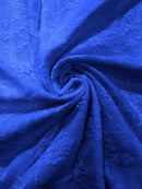 FLORAL NYLON STRETCH LACE (by the yard) - New Creations Fabric & Foam Inc