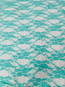 FLORAL NYLON STRETCH LACE (by the yard) - New Creations Fabric & Foam Inc