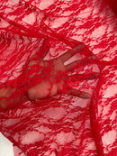 FLORAL NYLON STRETCH LACE (by the yard) - New Creations Fabric & Foam Inc