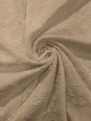 FLORAL NYLON STRETCH LACE (by the yard) - New Creations Fabric & Foam Inc