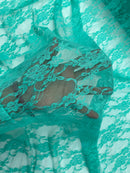 FLORAL NYLON STRETCH LACE (by the yard) - New Creations Fabric & Foam Inc