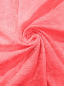 FLORAL NYLON STRETCH LACE (by the yard) - New Creations Fabric & Foam Inc