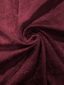 FLORAL NYLON STRETCH LACE (by the yard) - New Creations Fabric & Foam Inc