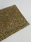 Foil leopard print on a stretch spandex fabric | New Creation Fabric & Foam - New Creations Fabric & Foam Inc
