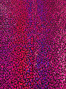 Foil leopard print on a stretch spandex fabric | New Creation Fabric & Foam - New Creations Fabric & Foam Inc