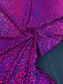 Foil leopard print on a stretch spandex fabric | New Creation Fabric & Foam - New Creations Fabric & Foam Inc
