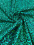 Foil leopard print on a stretch spandex fabric | New Creation Fabric & Foam - New Creations Fabric & Foam Inc