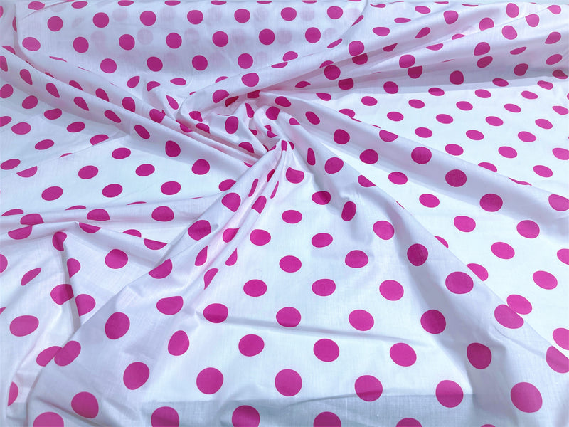 POLKA DOT POLY COTTON (by the yard)