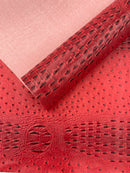 Gator Ostrich Embossed Vinyl Fabric| New Creations Fabric & Foam Inc. - New Creations Fabric & Foam Inc