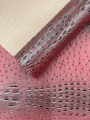 Gator Ostrich Embossed Vinyl Fabric| New Creations Fabric & Foam Inc. - New Creations Fabric & Foam Inc